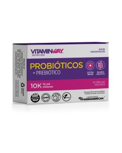 Probióticos + Prebiótico 10K x30
